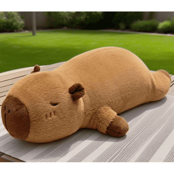 Weighted Capybara Plush, Weighted Capybara Stuffed Animal, Cute Plushies Soft Pillow Toy Gift for Kids Adults 19.8 Inch