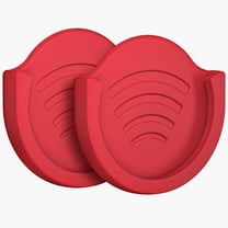 Grip Mount for Socket User, pop-tech 2 Pack Silicone Car Phone Holder for Phone Collapsible Grip/Stand with 3M Sticker Pads Replacement for Dashboard, Office, Home, Desk, Kitchen, Wall and More Red