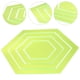 thumbnail image 3 of Regla de acolchado de patchwork de 4 piezas, regla de corte hexagonal transparente, regla de costura acrílica, suministros de costura, 3 of 7