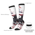 thumbnail image 4 of Naloa American Flag Eagle Art Knee Socks, High Socks Long Stretchy Sock Women Knee High Stocking, Long Socks for Women, 4 of 6