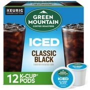 Green Mountain Coffee Roasters, ICED Classic Black Iced K-Cup Coffee Pods, 12 Count