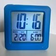 Silicone Clock LCD Digital Clock Anti Slip Student Small Alarm Clock