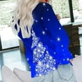 thumbnail image 4 of Chandail en Molleton pour Femmes Mode Imprimé de Noël Ample Col Rond Manches Longues Blouse avec Poche Hauts Chandails en Molleton pour Femmes en Liquidation, 4 of 6