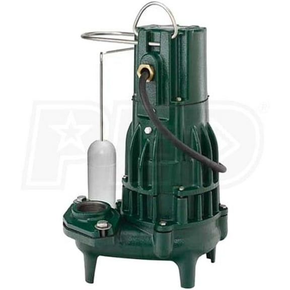 0.5 HP High Head Waste-Mate Cast Iron Sewage Pump with 2 in. Vertical Float
