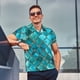 thumbnail image 4 of Balery Square Glass Mosaic Camisa Polo de Hombre con Estampado, de Manga Corta y Tejido Medio, Camisa Tipo Golf Polo-X-Large, 4 of 6