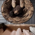 thumbnail image 3 of WMQPNNS 3D Animal Round Rug Large Living Room Area Rug Stain Washable Soft Floor Mat for Sofa, 3 of 3