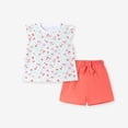 thumbnail image 4 of KEXE Baby Girl Clothes 9-12 Months Summer Clothes For Toddler Girls Summer Toddler Girl Clothes Baby Girl Sleeveless Shirt Shorts Set Cute Outfits, 4 of 8