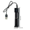 thumbnail image 5 of 18650 Battery Charger, Single Slot USB Battery Charging Tool, Universal Intelligent Small Fan Flashlight Battery Charging Adapter, 5 of 9