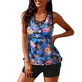 thumbnail image 3 of Birdeem Women Conservative Print Strappy Back Set Two Piece Swimsuits Swimdress, 3 of 6