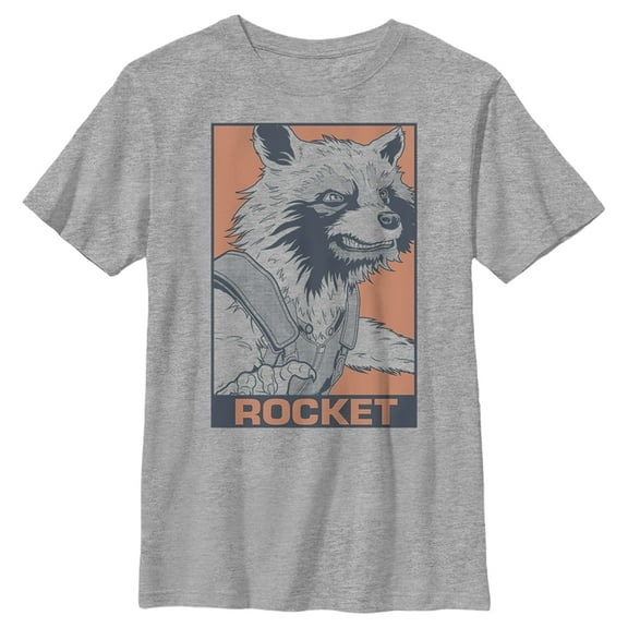 Boy's Marvel Avengers: Endgame Rocket Ready Graphic Tee Athletic Heather Large