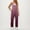 Hot Pink, variant on One Piece Jumpsuits for Women Sleeveless Workout Purple Plus Size Overalls Long Straight Leg Gradient V Neck Pants