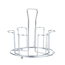 unbranded Wire Wine Rack Cup and Saucer Display Stand Milk Bottle Holder Silver