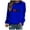 Blue, variant on Oversized Tshirts for Women Heart Print Loose Fit Crew Neck Long Sleeve T Shirts Casual Lightweight Comfy Soft Blouses Pullover Outfits Black L