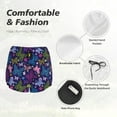 thumbnail image 6 of Lsque Colorful Butterflies Printed Women's Running Shorts with Liner Pockets,Elastic Quick Dry Workout Athletic Gym Yoga Shorts,Womens High Waist Shorts-Medium, 6 of 9