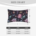 thumbnail image 3 of Plush Throw Pillow Covers, roses flowers Pillow Cases with Invisible Zipper, Breathable Microfiber Pillow Cases Standard Size for Sleeping Bedroom Sofa Living Room 14x20, 3 of 5