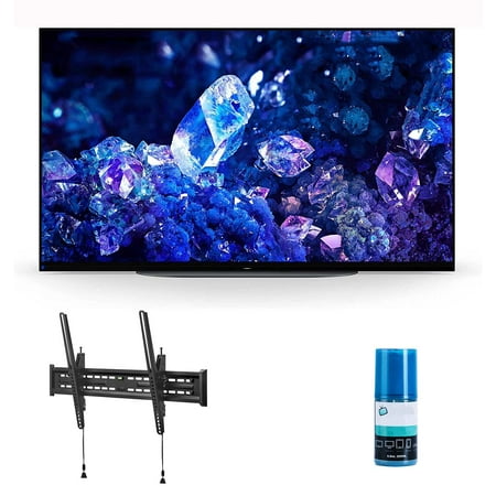 Sony XR48A90K 48" 4K Bravia XR OLED High Definition Resolution Smart TV with a Walts TV Large/Extra Large Tilt Mount for 43"-90" TV's and Walts Screen Cleaner Kit (2022)