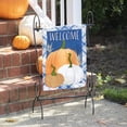 thumbnail image 2 of Plaid Pumpkins Garden Linen Flag, 2 of 4