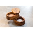 thumbnail image 5 of Ironwood Double Layer Swivel Salt Box, Acacia Wood, 5 of 7