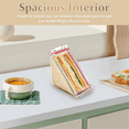 thumbnail image 3 of Triangle Sandwich Container Reusable Washable Sandwich Box Clear Sandwich Boxes 1PCS, 3 of 7