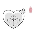 thumbnail image 1 of Reloj de pared de acrílico y jarrón de con diseño decorativo creativo para sala de estudio, cafetería, oficina, arreglo floral., 1 of 8