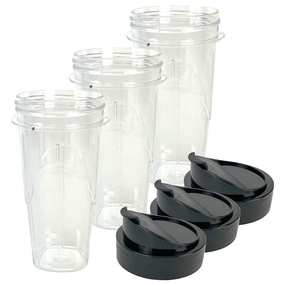 Ninja 16 oz Single Serve Cups with Lids for Ninja BL660, 2 Ninja 16 oz Single Serve Cups with Lids for Ninja BL660, 2