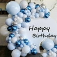 thumbnail image 1 of Harupink Kits de Decoración para Fiestas Multicolor, Set de Arco de Globos Azul, Kit de Globos para Cumpleaños, Boda y Baby Shower (103 Piezas), 1 of 4