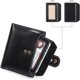 thumbnail image 3 of Carteras de cuero para mujer Monedero pequeño con cremallera y bloqueo RFID en color negro, 3 of 4