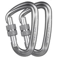 thumbnail image 1 of 2 Pcs Pinces Mousqueton Boucles en Forme de D avec Vis Verrouillage pour Randonnée Camping, 1 of 8