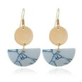 thumbnail image 4 of Fiudx Pendientes Redondos Semicirculares de Estilo Folk Bohemio de Moda, Joyería para Niñas., 4 of 4