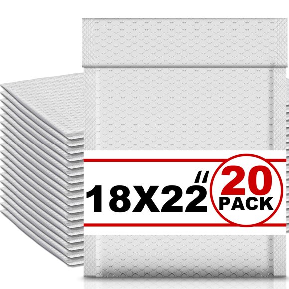 Envelope Ireer, paquete de 20 unidades, 45 x 55 cm, acolchado con burbujas, impermeable