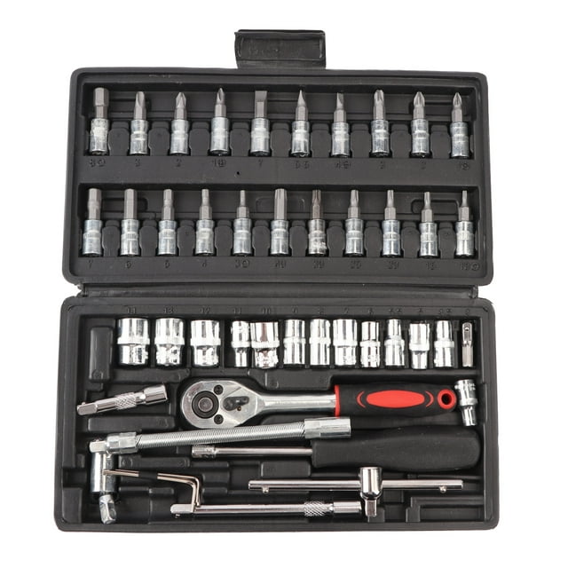 Kit De Barra De Extensión De Casquillo De Destornillador, Reparación De Automóviles, Destornillador De Llave Preciso De Acero Al Cromo Vanadio Práctico Y Robusto Con Adaptador