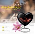 thumbnail image 5 of Red Sparrow Funeral Urns For Human Ashes Adult - Small Urns For Human Ashes Adult Male - Urns For Human Ashes Adult Female Mom - Heart Shaped Memorial Urns - Decorative Urns (Size -3inch, 2pcs), 5 of 5