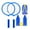 Blue, variant on Ximing Children Badminton Set Badminton Racket Set with Ball Shuttlecock Badminton Racquet for Park Outdoor Summer Garden Beach Toys Blue