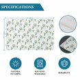 thumbnail image 6 of Summer Botanical Placemats Set of 6, Green Spring Floral Birds Watercolor Placemats for Dining Table, Place Mats for Kitchen Tabletop, Waterproof Wipeable Dining Table Mats Set, 6 of 9