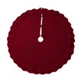 thumbnail image 4 of Sharprepublic 48 Inches Christmas Tree Skirt Christmas Decoration for Party Indoor Bedroom Red, 4 of 8