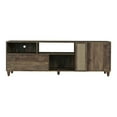 thumbnail image 4 of Furniture of America Estel Rustic Wood Storage 70-Inch TV Stand in Reclaimed Oak, 4 of 5