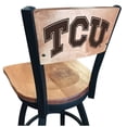 thumbnail image 2 of Holland Bar Stool  36 in. L038 - Black Wrinkle TCU Swivel Bar Stool with Laser Engraved Back - Black - 36in., 2 of 2