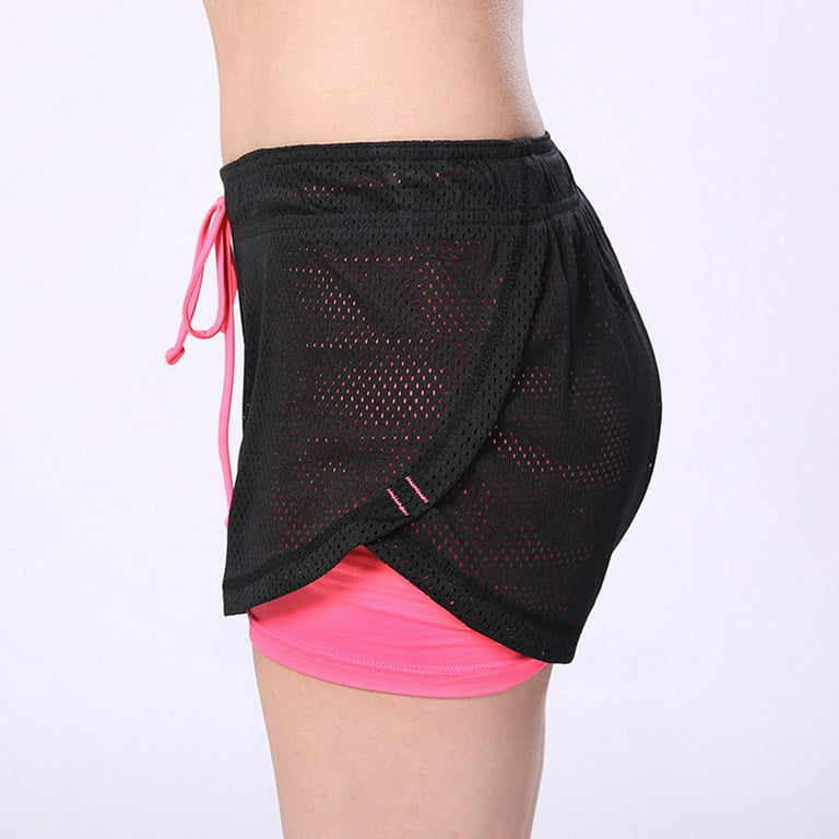 NECHOLOGY Womens Shorts Qqq 3 Piece For Women Yoga Shorts Women's Summer  Shorts Lace Up Elastic Waistband Loose Pants