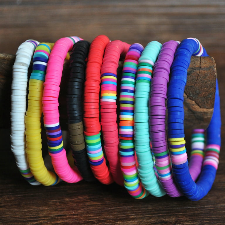 10pcs Bracelets Friendship Handmade from Coloured Thread (10 in pack)