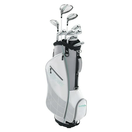 Wilson Ultra Womens Left Handed Complete Golf Club Set with Cart Bag, Gray (Best Left Handed Golf Clubs For Beginners)