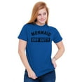 thumbnail image 5 of Mermaid Off Duty Cute Beach Lovers Women's Graphic T Shirt Tees Brisco Brands S, 5 of 6