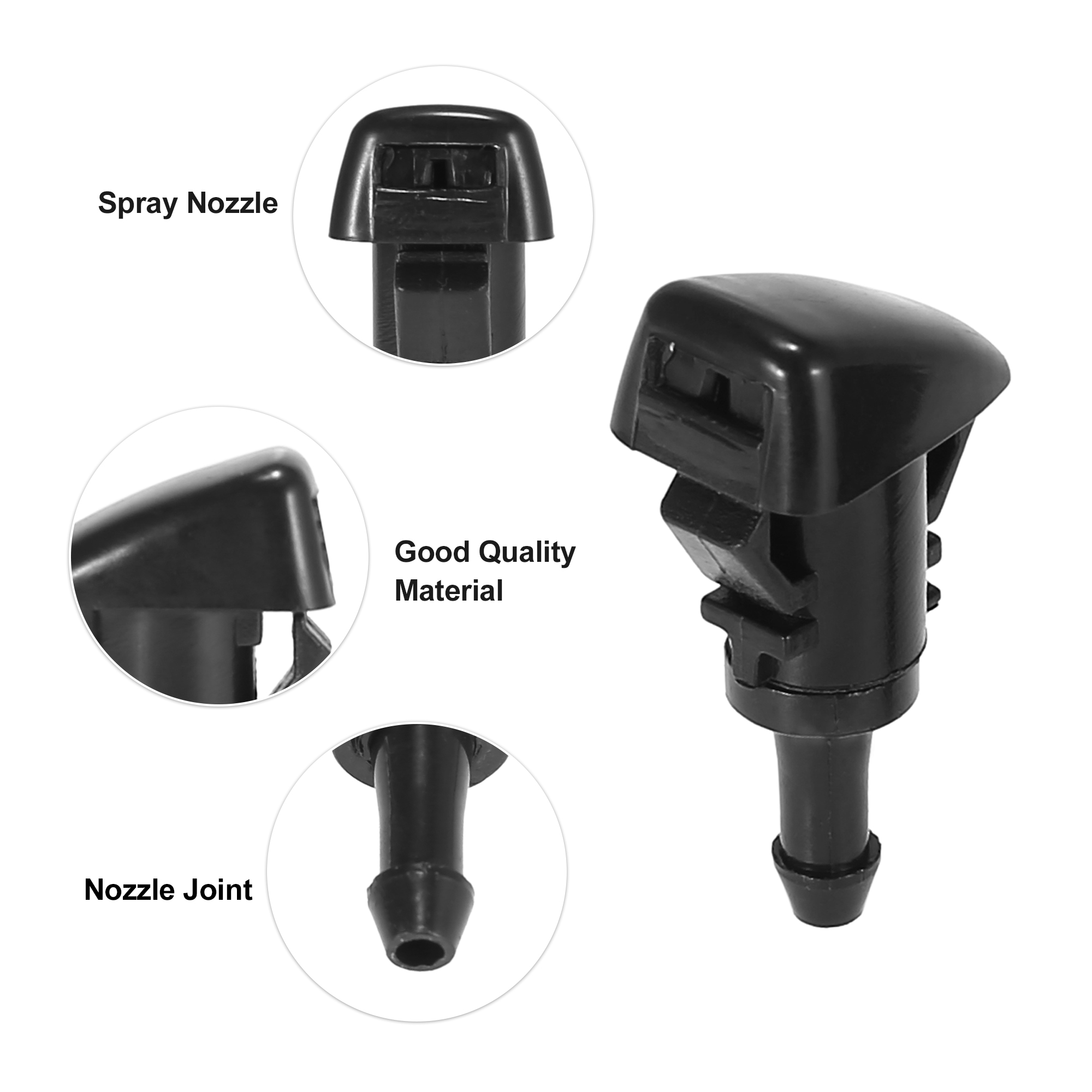 Unique Bargains Front Windshield Wiper Nozzles Kit for Chrysler Town Country