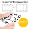 thumbnail image 4 of Yayeee Rocker Switch Wall Plate 2-Gang 4.7"x4.6" Home Decorative Outlet Cover, Cow Spots, 4 of 6