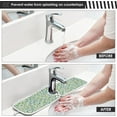 thumbnail image 5 of Coolnut 2 Pack Faucet Mat Splash Guard for Kitchen Sink, Spring Leaves 14x5 Inch Super Absorbent Microfiber Sink Protector Mat, Kitchen Sink Mat Machine Washable Kitchen Sink Accessories, 5 of 7