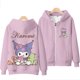 thumbnail image 1 of Sudadera con cremallera 3D Sanrio Kuromi, Sudadera con capucha de estilo lindo informal, cálida y cómoda, 1 of 4