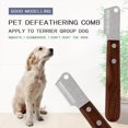thumbnail image 2 of Wooden Handle Pets Hair Stripping Comb Convenient Hanging Hole Design Hair Remover Grooming Tool Practical Pets Supplies, 2 of 7