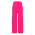 thumbnail image 4 of LEBONYARD Women's Wide Leg Pants with Pockets Lightweight,Womens Pants Clearance Plus Size,Womens Cropped Pants Gradient Summer Beach Pants Crop Wide Leg Pants Loose Yoga with Pockets Pink M, 4 of 5