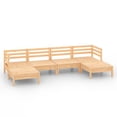 thumbnail image 2 of vidaXL 6 Piece Garden Lounge Set Solid Wood Pine, 2 of 8