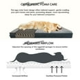 thumbnail image 6 of Sytopia Dog Bed for Large Dogs Up to 100 lbs, 41'' Outdoor Orthopedic XLarge Dog Bed – Reversible Fleece (Cool/Warm), Waterproof & Washable Cover, Ideal for Egg Crate Pad & Kennel Mat - Gray, 6 of 11