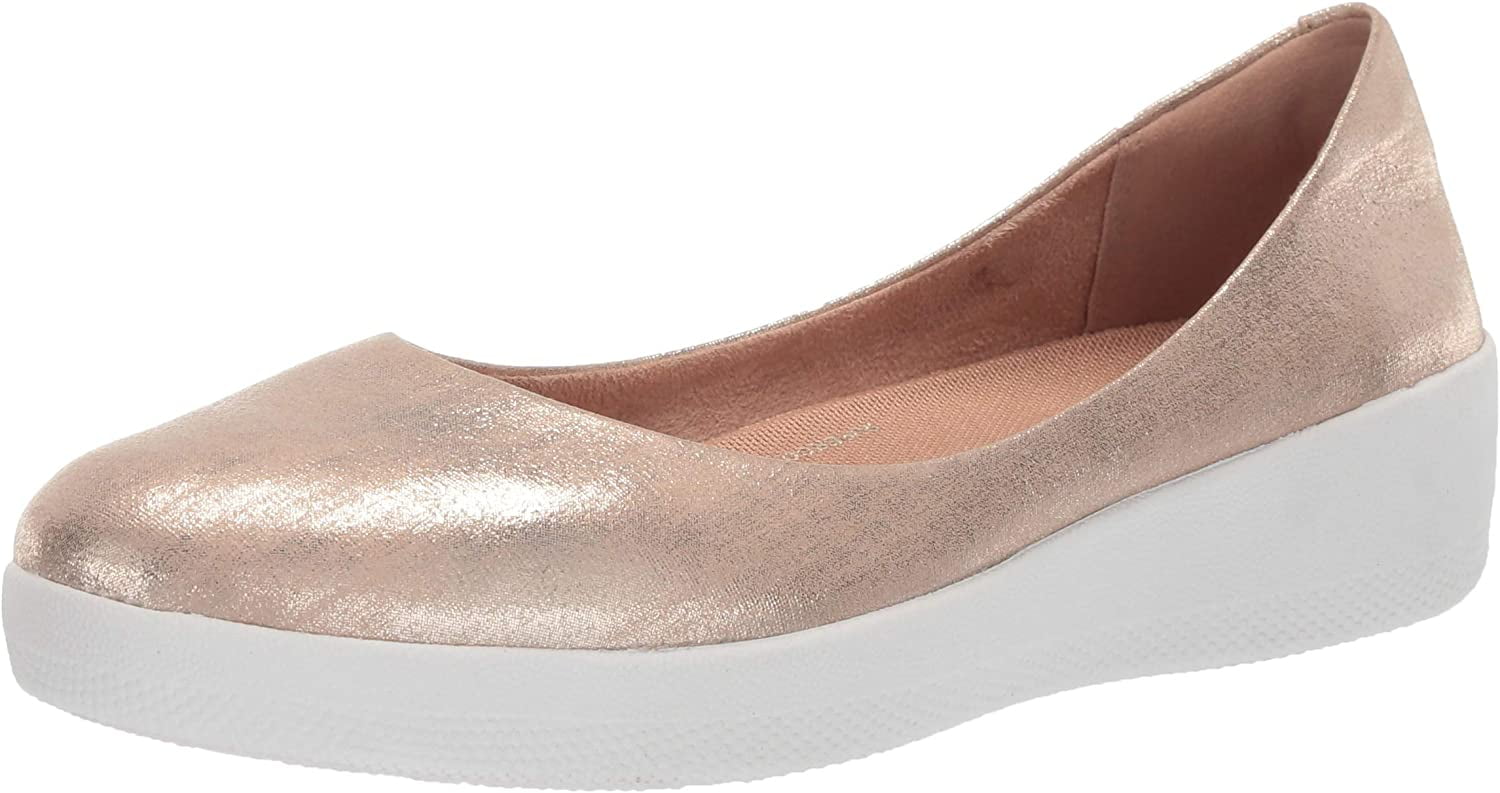 FitFlop Women's Superballerina Ballet Gold, 5 M US | Canada